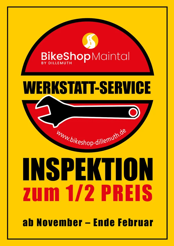 Fahrrad Werkstattservice Inspektion Bikeshop Dillemuth Winter 2024/2025